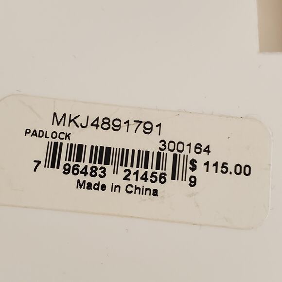 Michael Kors Heritage Rose Gold‎ Tone Pave Crystal Padlock Drop Earrings NWT - Picture 6 of 7